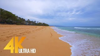 4K Virtual Walk along Sunset Beach Oahu Hawaii  2 Hours video [upl. by Afra155]