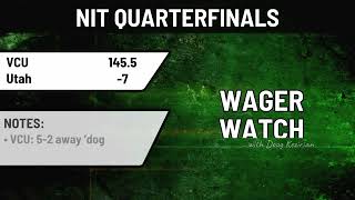 College Rush betting breakdown of NIT quarterfinals UNLV vs Seton Hall 45 and VCU vs Utah 7 [upl. by Lowson]