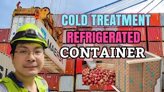 CONTAINER REFRIGERATION COLD TREATMENT  Marine Electrician [upl. by Etolas]