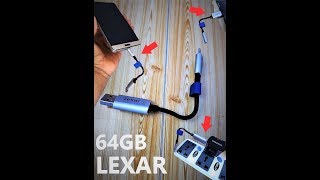 LEXAR JUMPDRIVE C20m  64GB 3in1 micro USB USB 31 flash drive  REVIEW amp TEST [upl. by Udale]