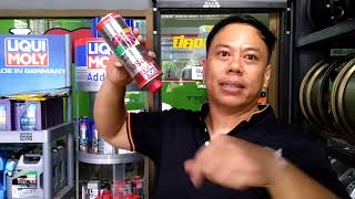 น้ำยาล้างหัวฉีด ล้างวาล์ว และเพิ่มพลังออกเทน Liqui Moly by Bcom การยาง ลำปาง [upl. by Anikat]