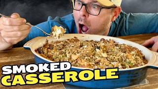 Smoked Chicken Broccoli Casserole  Pit Boss Smoked Chicken [upl. by Neal781]