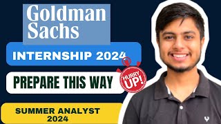 Goldman Sachs Internship 2024  Summer Analyst Program [upl. by Jennilee]