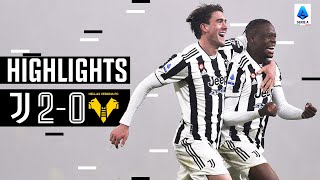 Juventus 20 Verona  Dusan Vlahovic and Denis Zakaria score on their debuts  Serie A Highlights [upl. by Kinna]