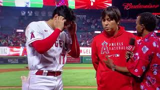 Shohei Ohtani Postgame interview  30 Homeruns  July 2 2021 [upl. by Eskil661]