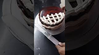 Chocolate Cake design  How to Make Yummy chocolate Cake viral cake shorts trending video [upl. by Ibok]