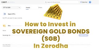 What are Sovereign Gold Bonds or SGBs and how to invest in them [upl. by Zilada]