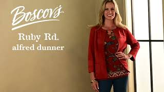 Boscovs Fall Fashions  Ruby Road and Alfred Dunner [upl. by Airotnes]