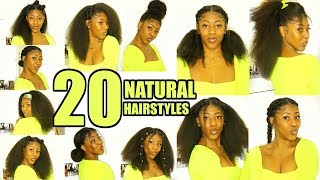 20 NATURAL HAIRSTYLES [upl. by Adnaloj208]