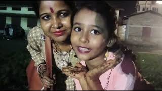 Aaj ham log Durga Puja mein ghumne gaye the today we went to Durga Puja [upl. by Keyes]