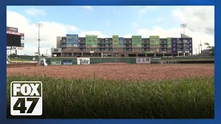 Dedication behind maintaining Lansing Lugnuts pristine Jackson Field [upl. by Rice]