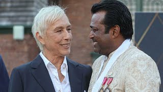 Watch Martina Navratilova inducts Leander Paes into 2024 International Tennis Hall of Fame [upl. by Hamehseer]