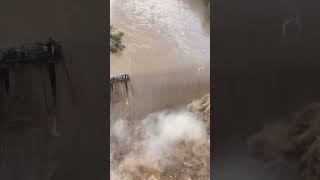 Hurricane Helene causes Tennessee dam to overflow along the Nolichucky River [upl. by Elaine]