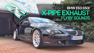 BMW 650i XPipe exhaust beforeafter sound  flyby [upl. by Randolf747]