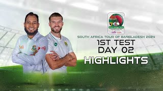 Bangladesh vs South Africa  Highlights  1st Test  Day 2  South Africa tour of Bangladesh 2024 [upl. by Eecal]