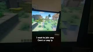 Anyone gave me your minecraft ip 🙋 shorts minecraft [upl. by Nylarac]