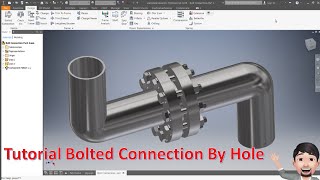 Tutorial Bolted Connection By Hole Pada Inventor Professional [upl. by Taran302]