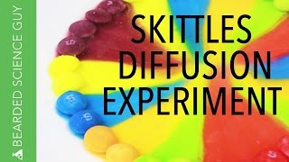 Skittles Diffusion Experiment Chemistry [upl. by Rabkin]