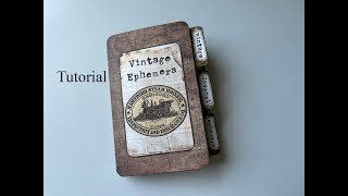 Vintage Ephemera storage folder Tutorial by SS Digital studio [upl. by Azirb]