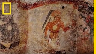 Mysterious Maya Calendar amp Mural Uncovered  National Geographic [upl. by Tynan910]