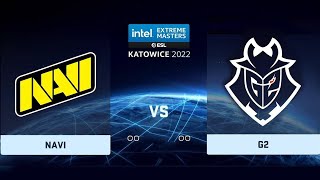 🔴  RU  NAVI vs G2 BO3  IEM Katowice 2022 [upl. by Enortna]