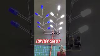 FlipFlop LED Chaser Circuit diy led electronics howtomake experiment lifehacks shorts [upl. by Allertse300]