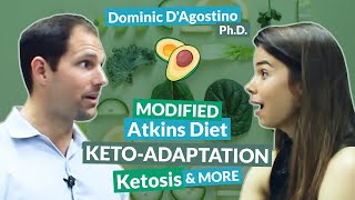 Dominic DAgostino PhD on Modified Atkins Diet KetoAdaptation Ketosis amp More [upl. by Anivram]