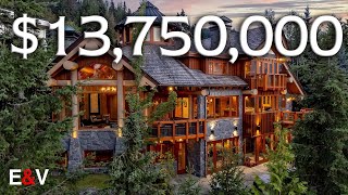 Inside This 13750000 Whistler LUXURY Ski Chalet  EV Exclusive [upl. by Tfat]