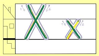 X x  Buchstaben in Grundschrift bewegungsrichtig schreiben ✍🏻 „X“ wie Xylophon 👨🏼‍🏫 [upl. by Halsted533]