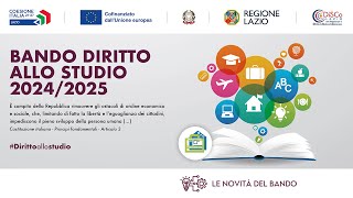 Novità del Bando diritto allo studio 20242025 [upl. by Margaretta]