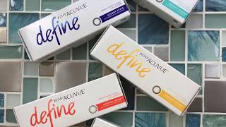 1 Day Acuvue Define 6 colors lenses for real [upl. by Adnylg]