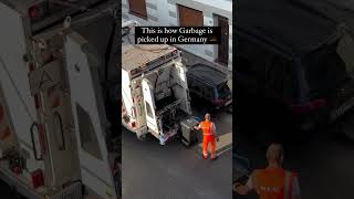 This is how garbage is picked up in Germany germany garbages garbagecollection shorts [upl. by Rodmun]