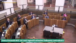 Emma Pavanelli M5S sui conti regionali ennesimo fallimento centrodestra [upl. by Eislrahc980]