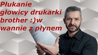 BROTHER DCPJ105 🖨️ Płukanie głowicy w wannie z płynem [upl. by Cathee925]