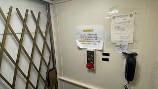 Vintage Gated Inclinator elevator at St Patrick Catholic Church Charleston SC [upl. by Haim]