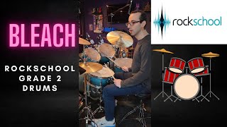 Bleach  Rockschool Grade 2 Drums  Tone Labs Music [upl. by Lecrad]