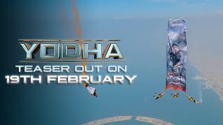 YODHA  Mid Air Poster Drop  Sidharth Malhotra  Sagar Ambre amp Pushkar Ojha  Karan Johar [upl. by Yatnuahs]