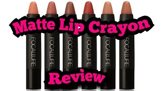 Focallure Lipstick Review 💋 [upl. by Eitsim437]