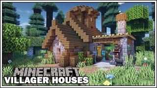 Minecraft Villager Houses  THE ARMORER Small Blacksmith Tutorial [upl. by Lyrrad]