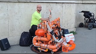 ORANGE BOY pipe drummer 4K  Rome 11 October 2024  maybe [upl. by Hamid771]