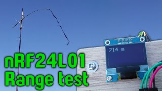 nRF24L01 range test arduino [upl. by Funch]