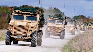 Armoured convoys return from NATO Exercise Steadfast Defender 2024 [upl. by Gabbie]