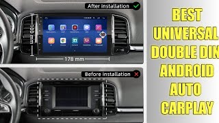 How to Install and Use the Podofo GPS Universal 2 din Android Auto Carplay Car Radio [upl. by Yetak]