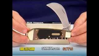 Schrade® Old Timer® Hawkbill with Sawcut Delrin® Handle [upl. by Esorbma540]