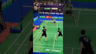 What a defense amp bhoom😱😮😍🔥bwf badmintonlovers badminton india indonesia sports trending [upl. by Tiedeman985]