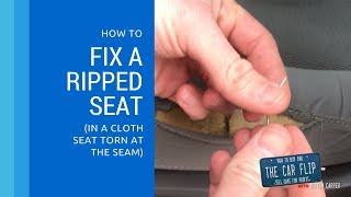 How To Fix A Ripped Seat [upl. by Elyrehc]