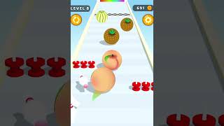 Ball Run Fruit  Fruit Merge  All Levels Gameplay Level 8 android ios [upl. by Hijoung]