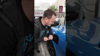 Charging our MachE at a Tesla Supercharger mustangmache [upl. by Esereht]