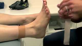 Ankle Taping  Basic [upl. by Yrot900]