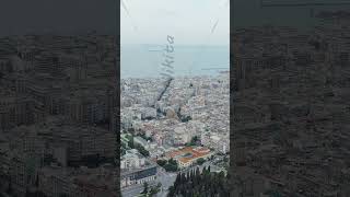 Vertical video Thessaloniki Greece Panorama of the central part of the city Summer Aerial View [upl. by Turley478]